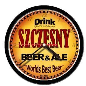  SZCZESNY beer and ale cerveza wall clock 