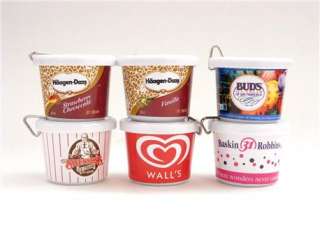 Set New Charms Plastic Ice Cream Bucket Swensens Walls  