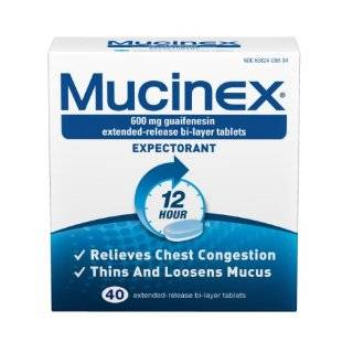 Mucinex Extended Release Bi Layer Tablets, 40 Count by Mucinex