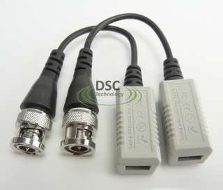 2Pcs Camera CCTV BNC CAT5 Video Balun Transceiver Cable  