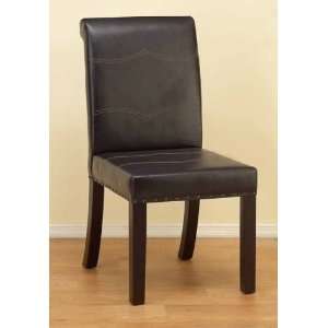 Contemporary Style Set of 2 Wood/Bi Cast 37? HIGH CHAIR in BLACK 