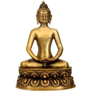  Buddha in Dhyana Mudra   Brass Sculpture