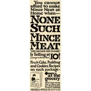  1915 Ad Merrell Soule None Such Mince Meat Syracuse New 