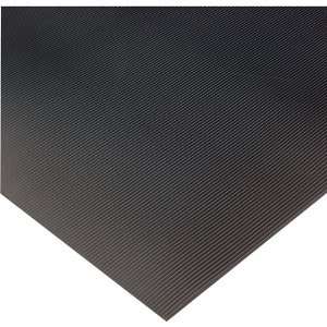 Wearwell Corrugated Switchboard Matting, 3 x 75, 3/8 thick, black 