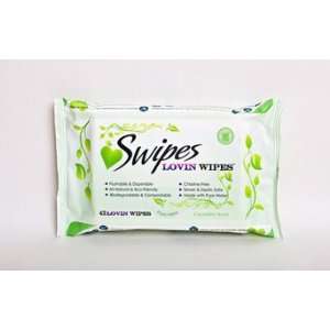  Swipes Lovin Wipes ® 42 Count Cucumber Scent Health 
