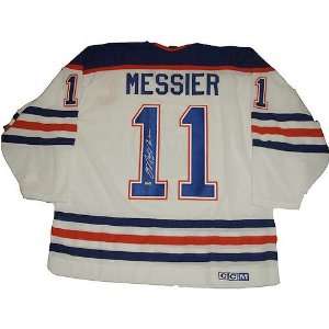  Mark Messier 82 Oilers Throwback White Jersey Sports 