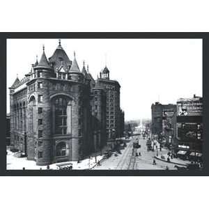 Niagara Street, Buffalo, NY   12x18 Framed Print in Black Frame (17x23 