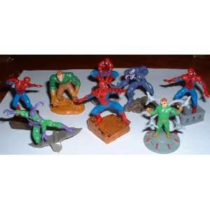  Spiderman Buildable Figure Set with Villians  Vending 