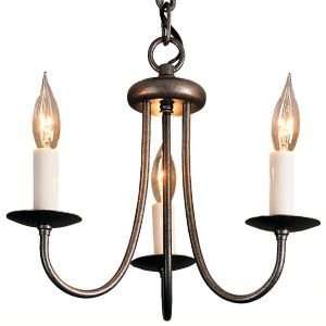  Simple Sweep Three Arms Chandelier  R080532 Finish Bronze 