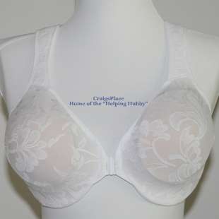 Barely Breezies Seamless Lace Front Closure Bra Sizes 34   38 A68460 