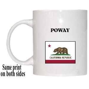    US State Flag   POWAY, California (CA) Mug 