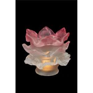  Meyda Tiffany 15666, Pink/White Tier Glass