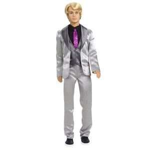   Barbie Fashion Fairytale Ken Doll Silver Grey Suit toy Toys & Games