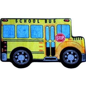 School Bus Children Area Rug 