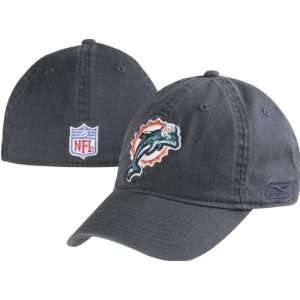  Miami Dolphins Team Logo Blue/Gray Slouch Fitted Coachs 