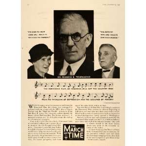   Ad March Time RKO Radio Townsend Election 1936   Original Print Ad