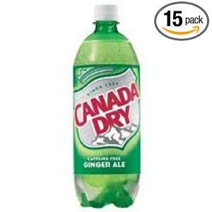 UP Canada Dry Ginger Ale, 33.82 Ounce (Pack of 15)  