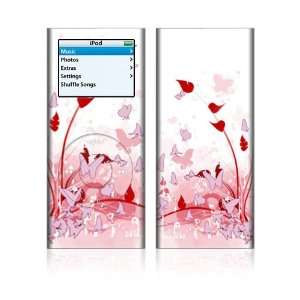  Apple iPod Nano 2G Decal Skin   Pink Butterfly Fantasy 