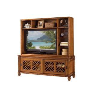  Nevis Media Console w/ Hutch by Lexington   Natural Wood 