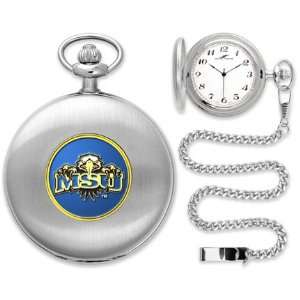 Morehead State Eagles Silver Pocket Watch