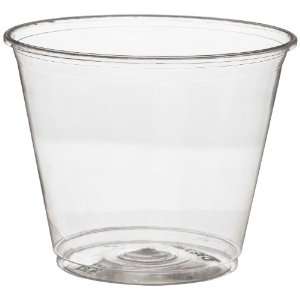  Dixie CC9K Squat Plastic Cup, 9 oz Capacity, Clear (20 