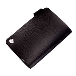 Leather Business ID Credit Name Card Holder Case Wallet Rotary Style 