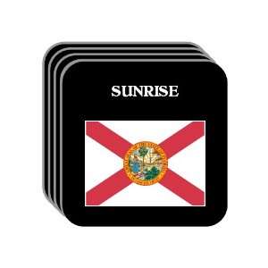 US State Flag   SUNRISE, Florida (FL) Set of 4 Mini Mousepad Coasters