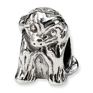  Sterling Silver Reflections Sitting Puppy Bead Jewelry