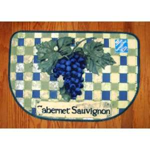  Wine Cabernet Vineyard Grapes Kitchen Slice Rug Mat