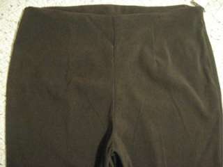 NWT 16 Clio II $54 Sueded Brown Career Dress Pants  