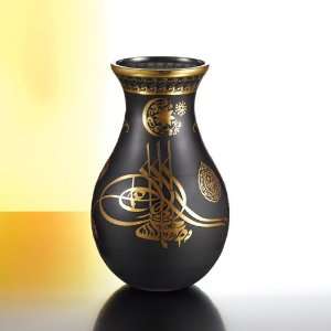  Decorative Sultans Signature Vase   9 1/2 H, 6 W 