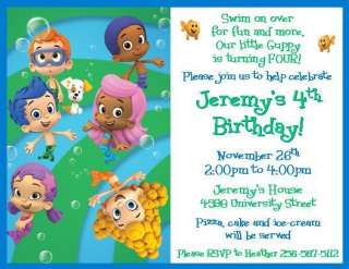 Bubble Guppies Birthday Invitations ~ Style #4  
