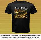 New Fleet Foxes pop records USA Album Concert Black T Shirt S M L XL 