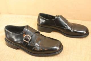 Vtg NETTLETON Couture Leather Monk Strap Dress Shoes Sz 9.5 W Made 