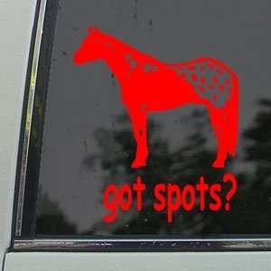  Got Spots? Red Decal Appaloosa Horse Truck Window Red 