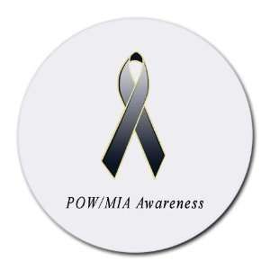  POW / MIA Awareness Ribbon Round Mouse Pad Office 