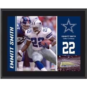   Dallas Cowboys Emmitt Smith 10.5 x 13 Sublimated Plaque Sports