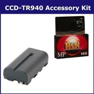 Sony CCD TR940 Camcorder Accessory Kit includes HI8TAPE Tape/ Media 