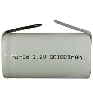  Sub C 1800 mAh NiCd Battery with Tabs Electronics