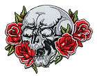 Artist Strephon Gothic Skull Embroidered Iron On Biker Applique Patch 