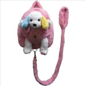  Kids Pink Backpack With Leash Harness & Puppy Stuffie 