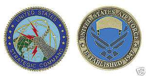 SAC STRATEGIC AIR COMMAND AIR FORCE CHALLENGE COIN USAF  