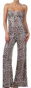 New Sexy Strapless Trendy Leopard Jumpsuit S/M/L  
