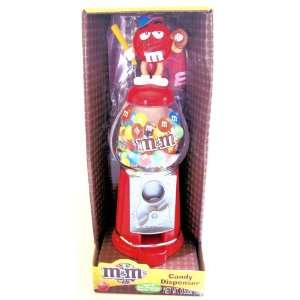  M&M Candy Dispenser Baseball Red