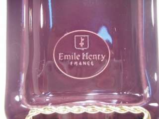 Emile Henry France Serving Butter Pickle Corn Cob Dish Modele Depose 