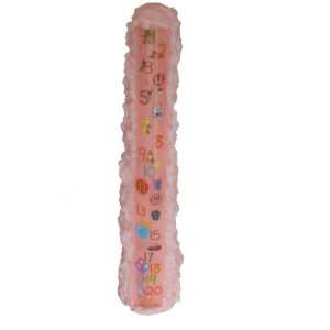   to 21 Pillar Candle, Pink, 15 Inches Tall 