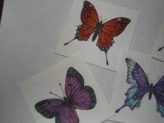 LOT ~ DIFFERENT BUTTERFLY temporary Tattoo MED. SIZE  