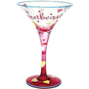  Westland Giftware 7 Inch Sweetheart Martini Glass, 7 Ounce 