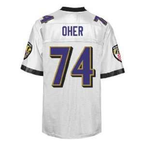  Baltimore Ravens jersey #74 Oher white jerseys size 48 56 