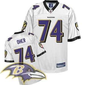  Baltimore Ravens #74 Michael Oher White Nfl Football 